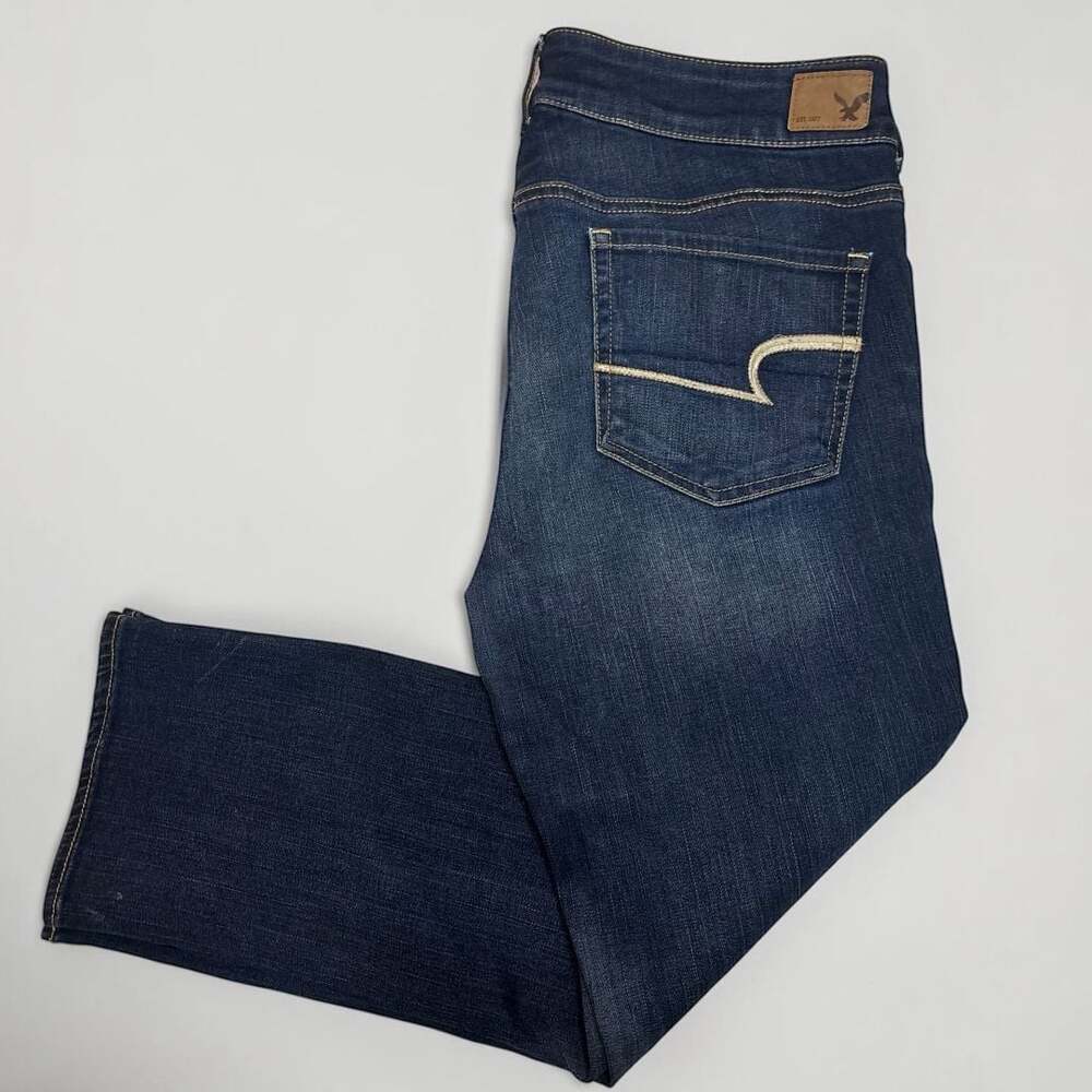 American Eagle Outfitters Super Stretch Artist Crop Capri Jeans Size 12